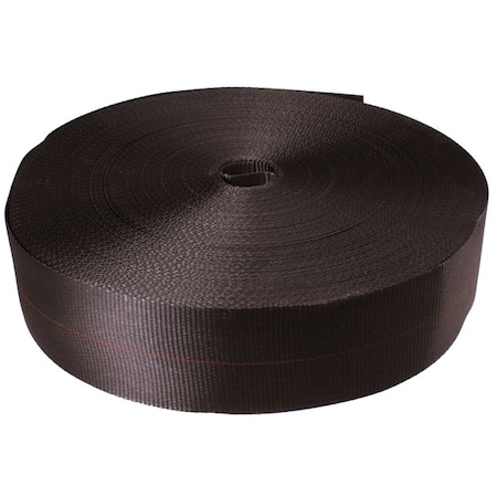 Us Cargo Control 4" x 300' 20K Polyester Cargo Webbing - Black NS-WEB420000BLK